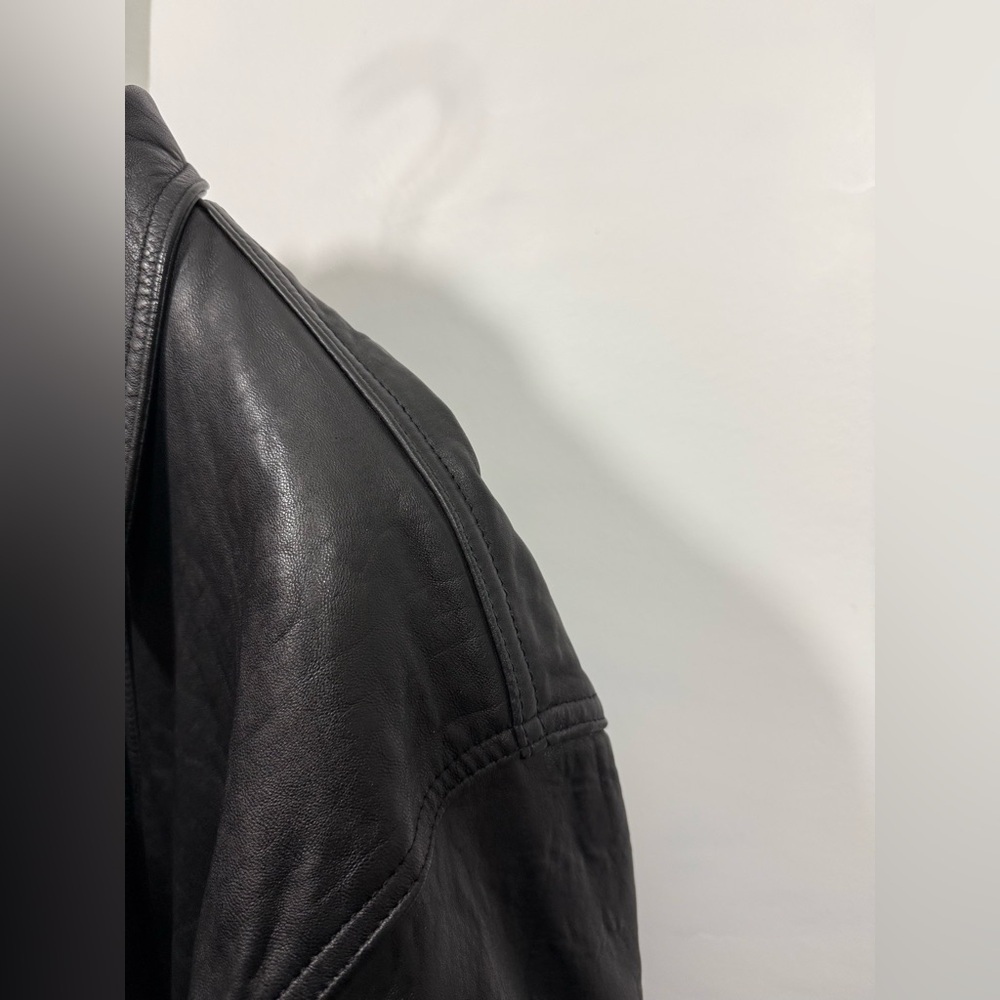 Today's Man Classic Collection Size Small Men’s Black Leather Jacket - Picture 15 of 16